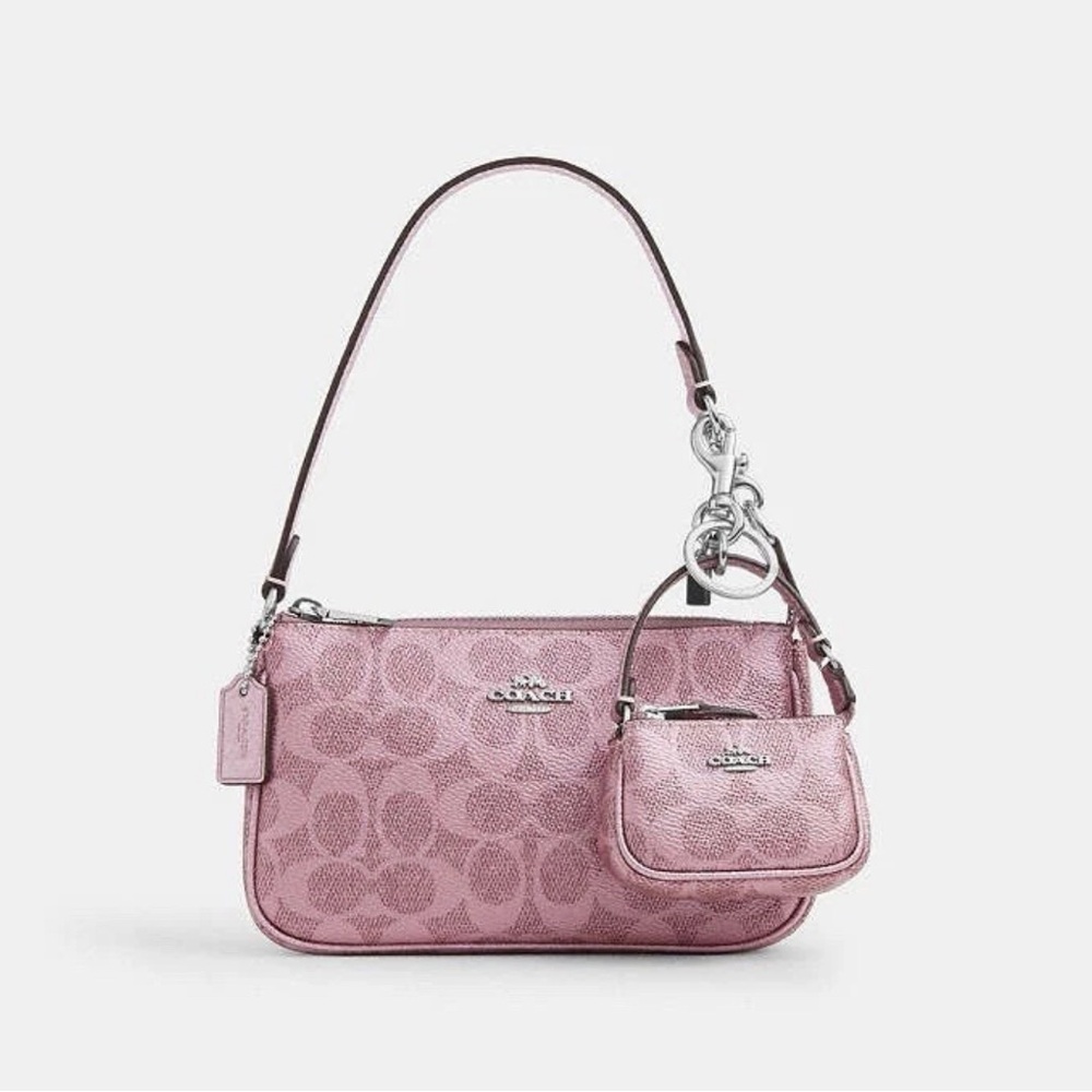 NWT Coach Boxed Nolita 19 And Nolita Bag Charm Set With Gift Box CCK96 Pink/Rose
